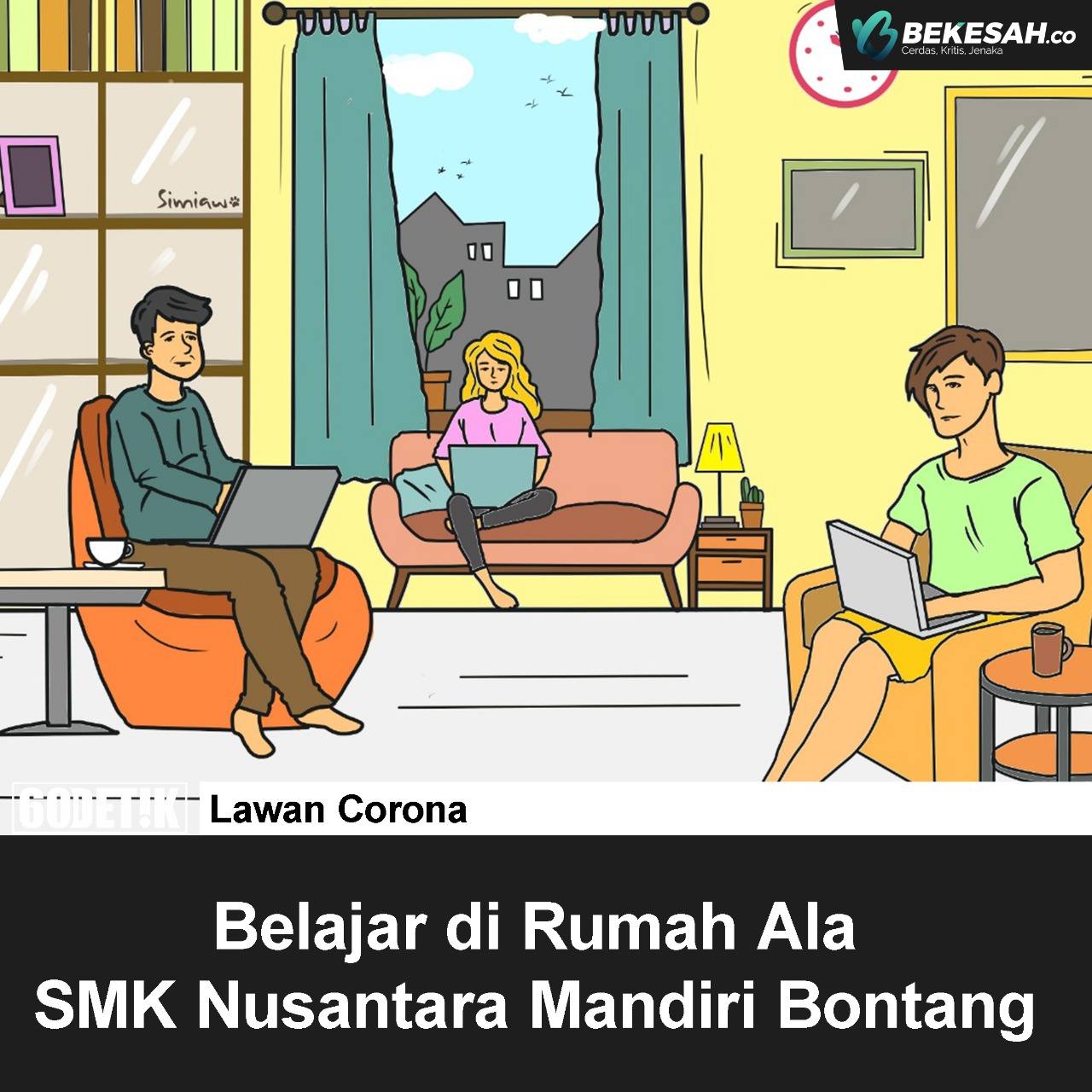 Belajar di Rumah Ala SMK Nusantara Mandiri Bontang