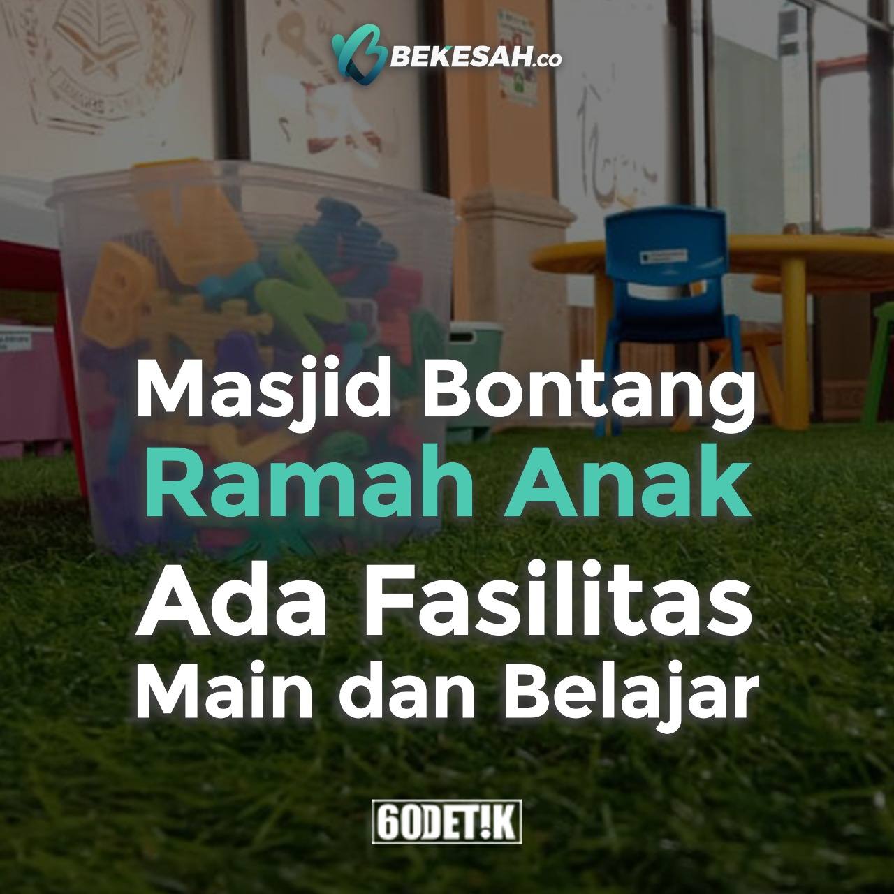 Masjid Bontang Ramah Anak, Ada Fasilitas Main dan Belajar