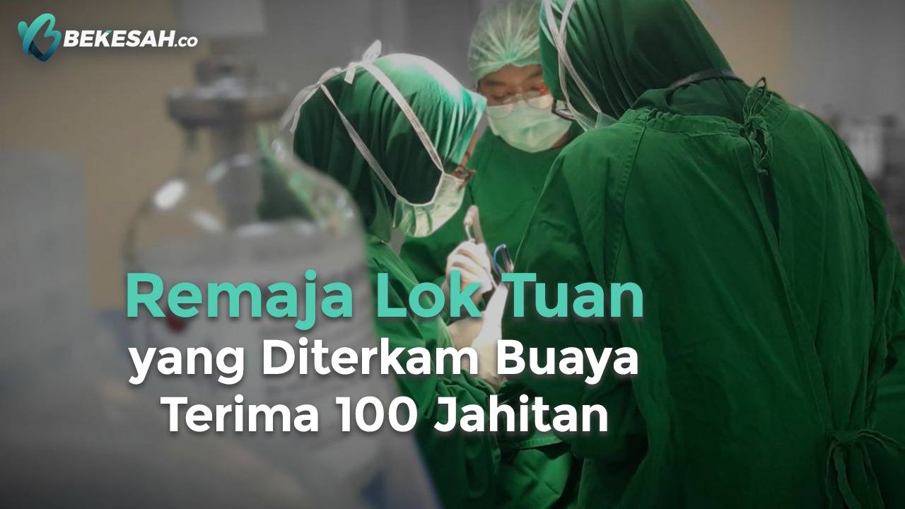 Remaja Lok Tuan yang Diterkam Buaya Terima 100 Jahitan