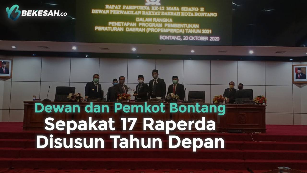 Dewan dan Pemkot Bontang Sepakat 17 Raperda Disusun Tahun Depan