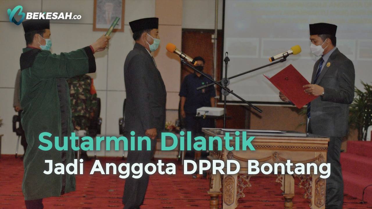 Sutarmin Dilantik Jadi Anggota DPRD Bontang