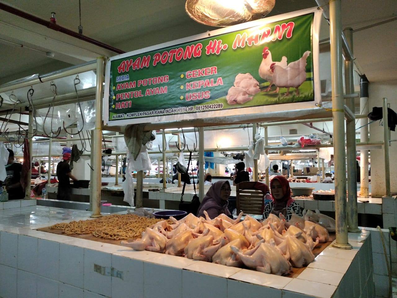 Ada Flu Burung, Begini Kondisi Penjualan Ayam di Pasar Bontang