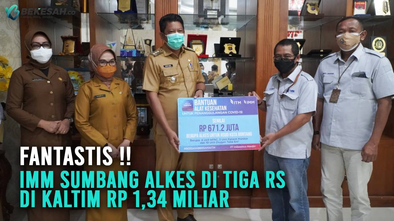 Fantastis !! IMM Sumbang Alkes di Tiga RS di Kaltim Rp 1,34 Miliar