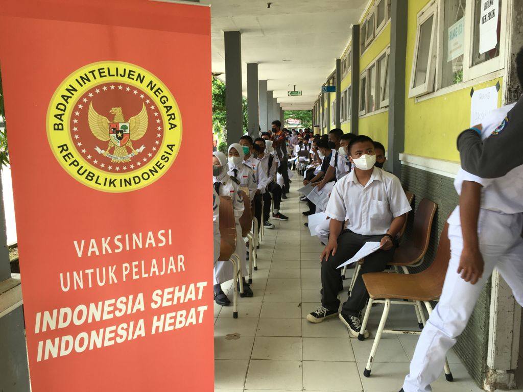 Binda Kaltim Wujudkan Herd Immunity, Genjot Vaksinasi Sembilan Sekolah di Bontang