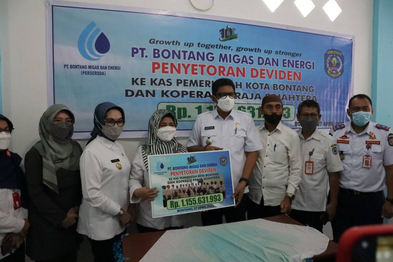 BME Setor Deviden ke Kas Daerah Sebesar Rp 1,1 Miliar