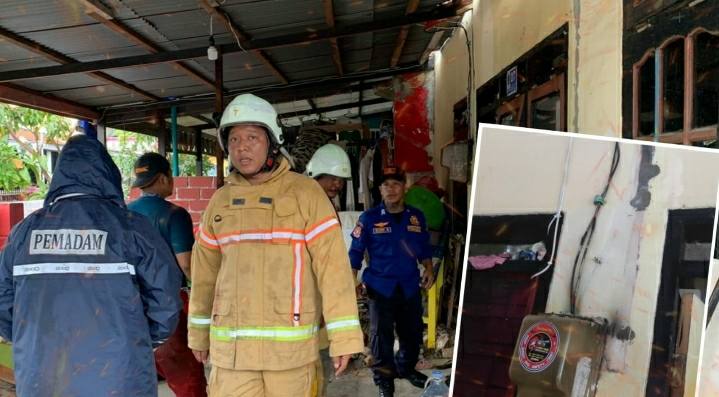 Korsleting Listrik, Rumah di BTN KCY Nyaris Rata dengan Tanah