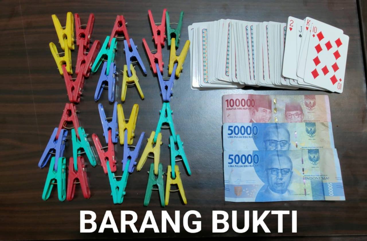 Main Judi Pake Kartu Remi, 4 Warga BTN Harus Meringkuk di Polres