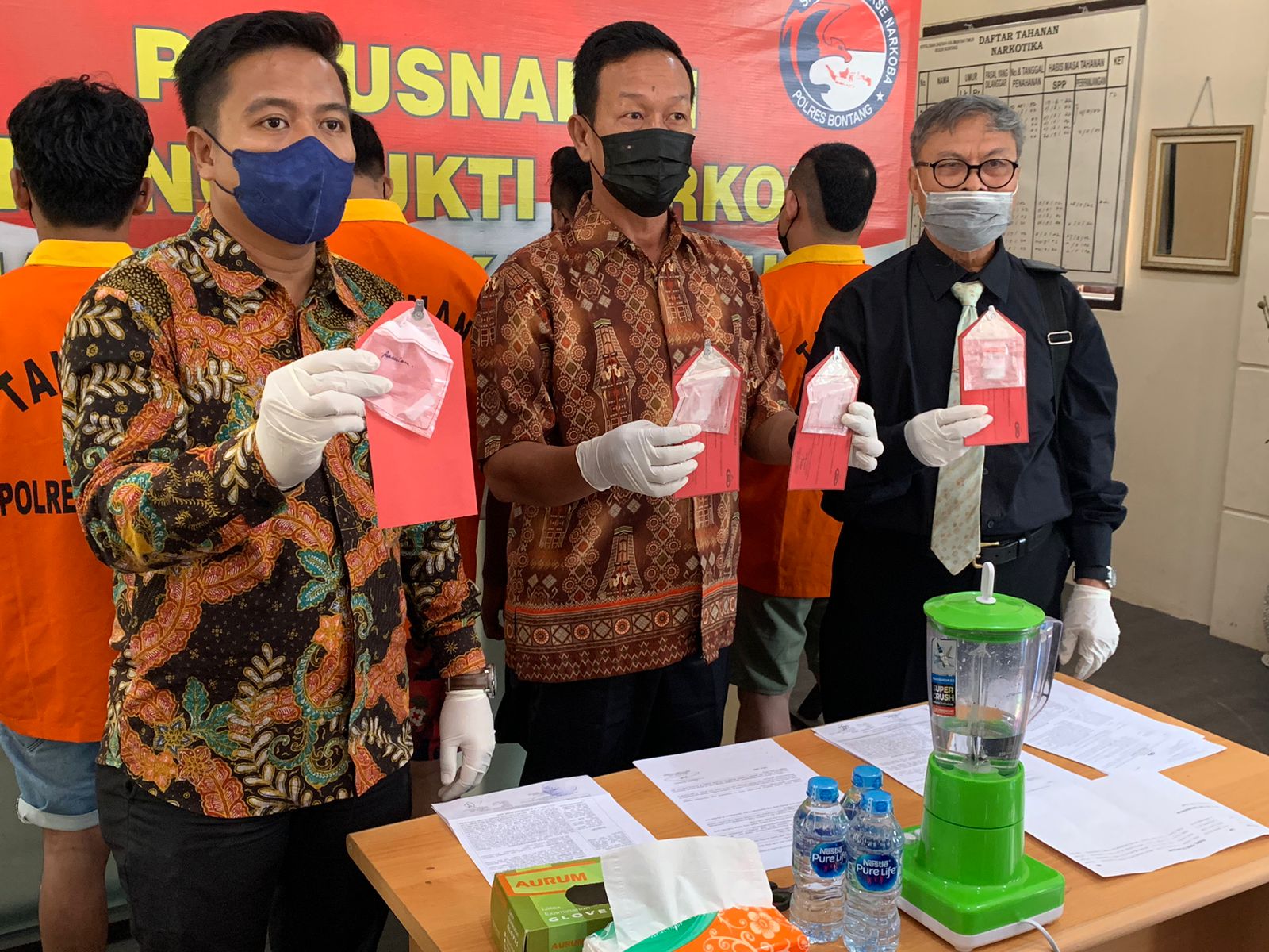 Polres Bontang Blender Sabu, Ditemukan di 2 Hotel