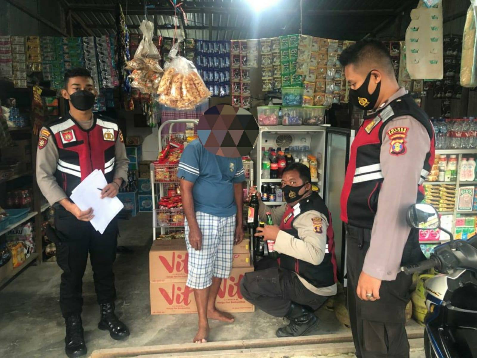 6 Warung Sembako di Bontang Jualan Miras, Semuanya Disita Polisi