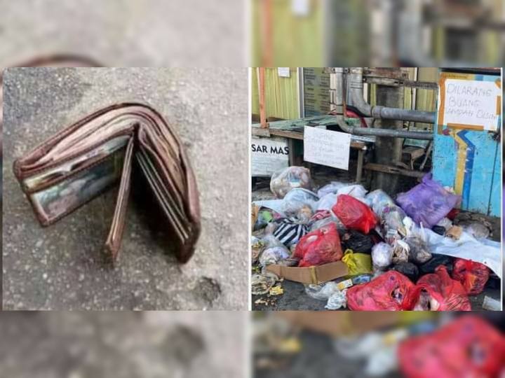 Kesal Sampah Menumpuk Depan Rumah, Warga Loktuan Ini Buat Sindiran Dompet Tercecer