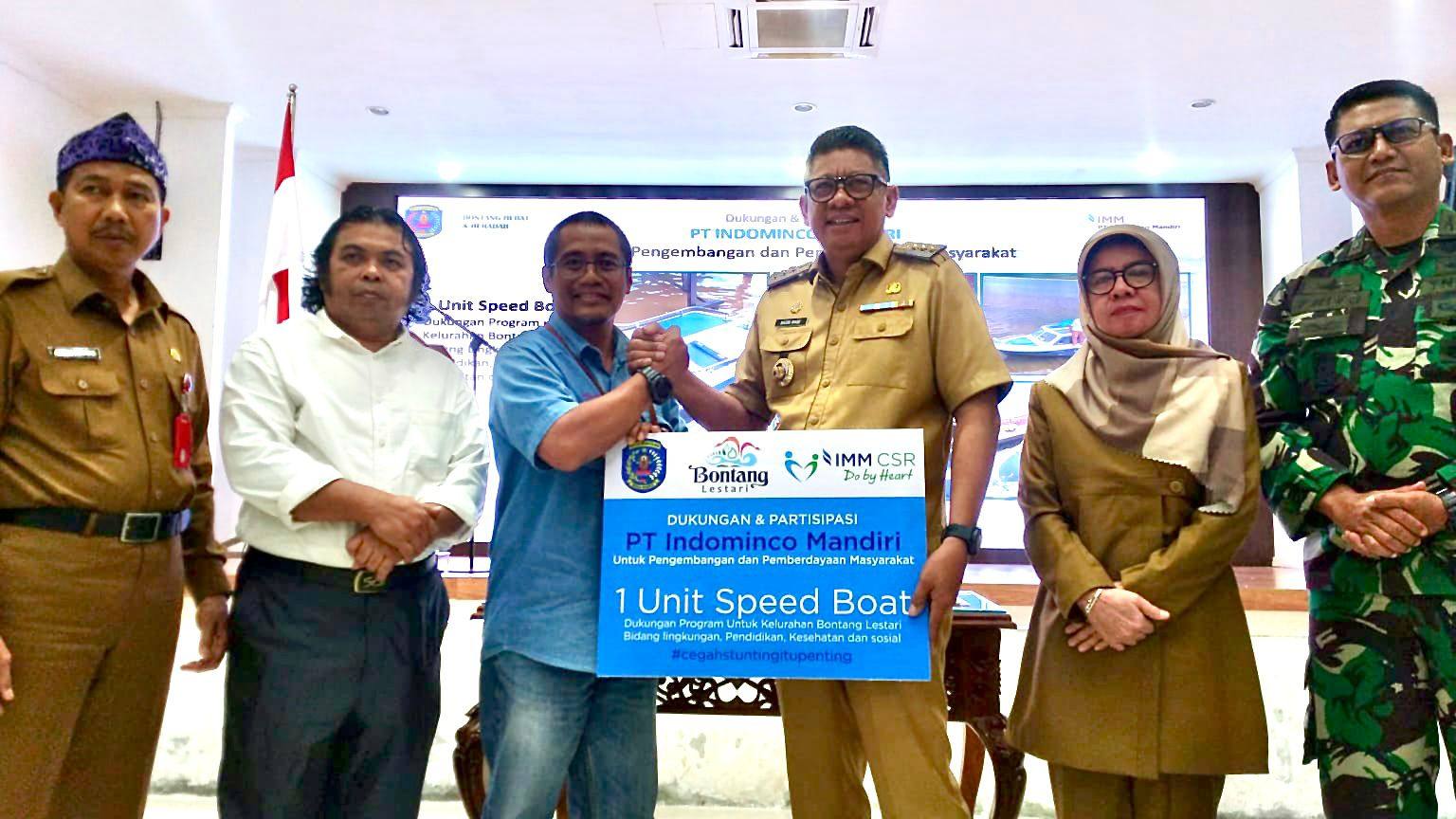 Cegah Stunting di Pesisir Bontang, Indominco Beri Satu Unit Speed Boat, Wali Kota Puji Perusahaan