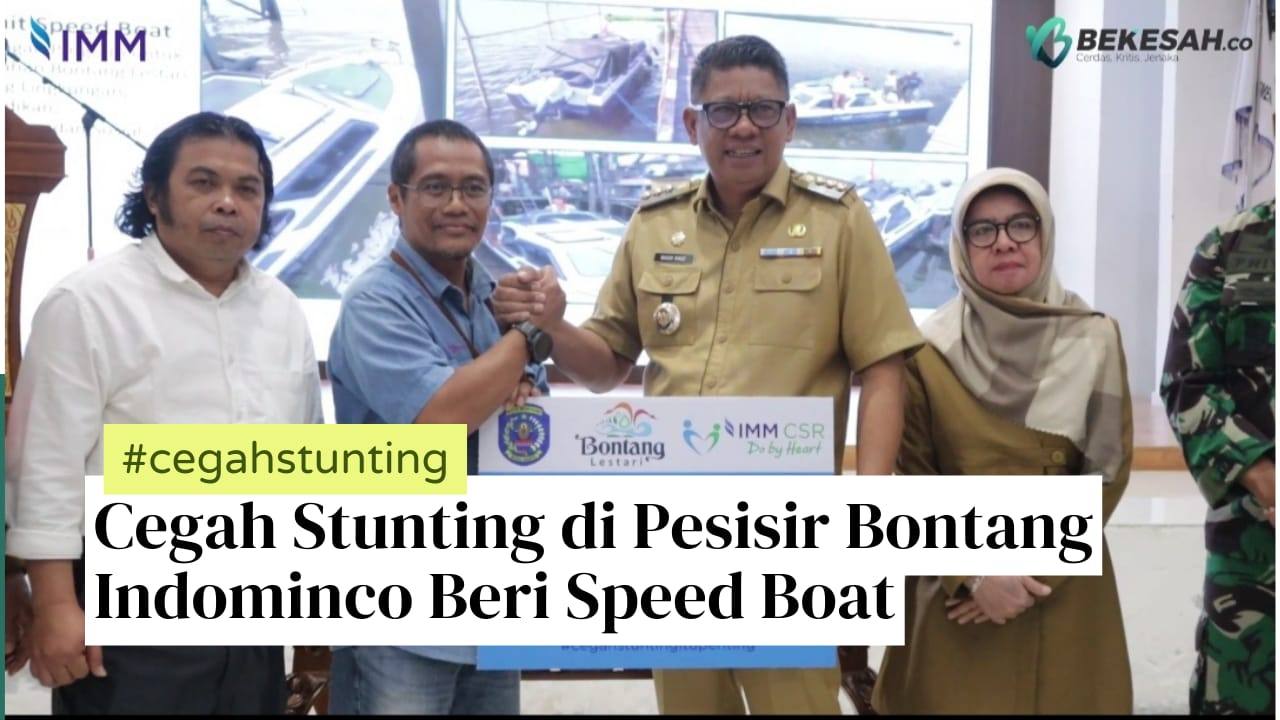 VIDEO: Cegah Stunting di Pesisir Bontang, Indominco Beri Speed Boat