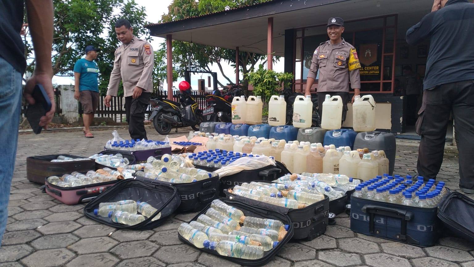 Penumpang Kapal di Loktuan Selundupkan Miras Ratusan Liter, Mau Dipasarkan ke Berau