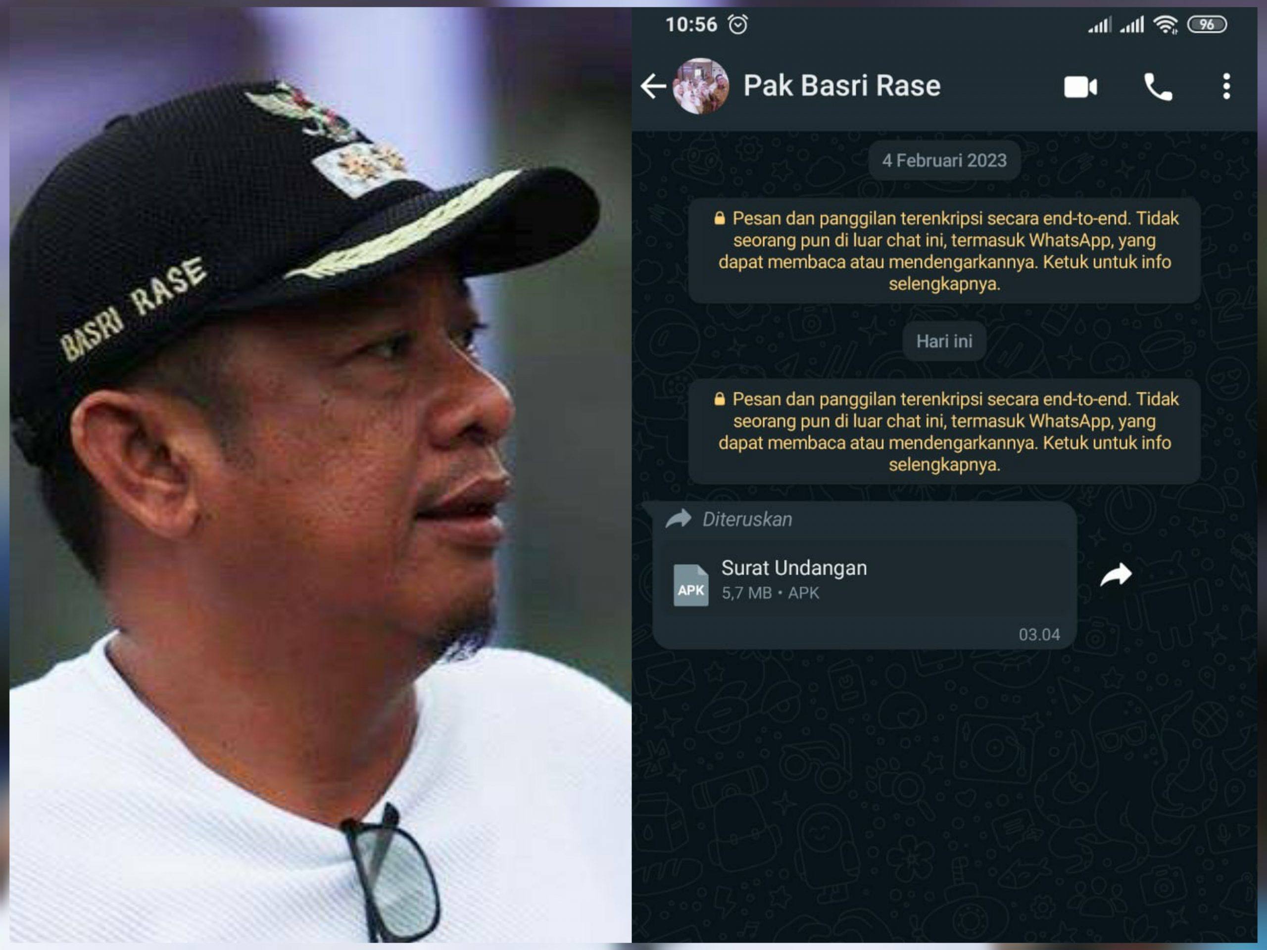 Sudah Sepekan WA Wali Kota Bontang Dihack, Waspada jika Basri Rase Kirim File
