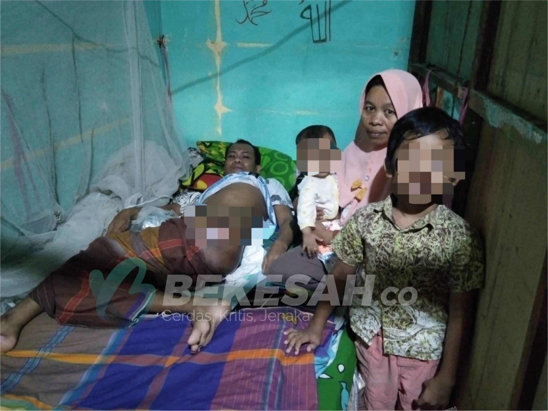 Derita Musakkir, Warga Bontang 2 Bulan Terbaring tak Berdaya, Hanya Dirawat di Rumah