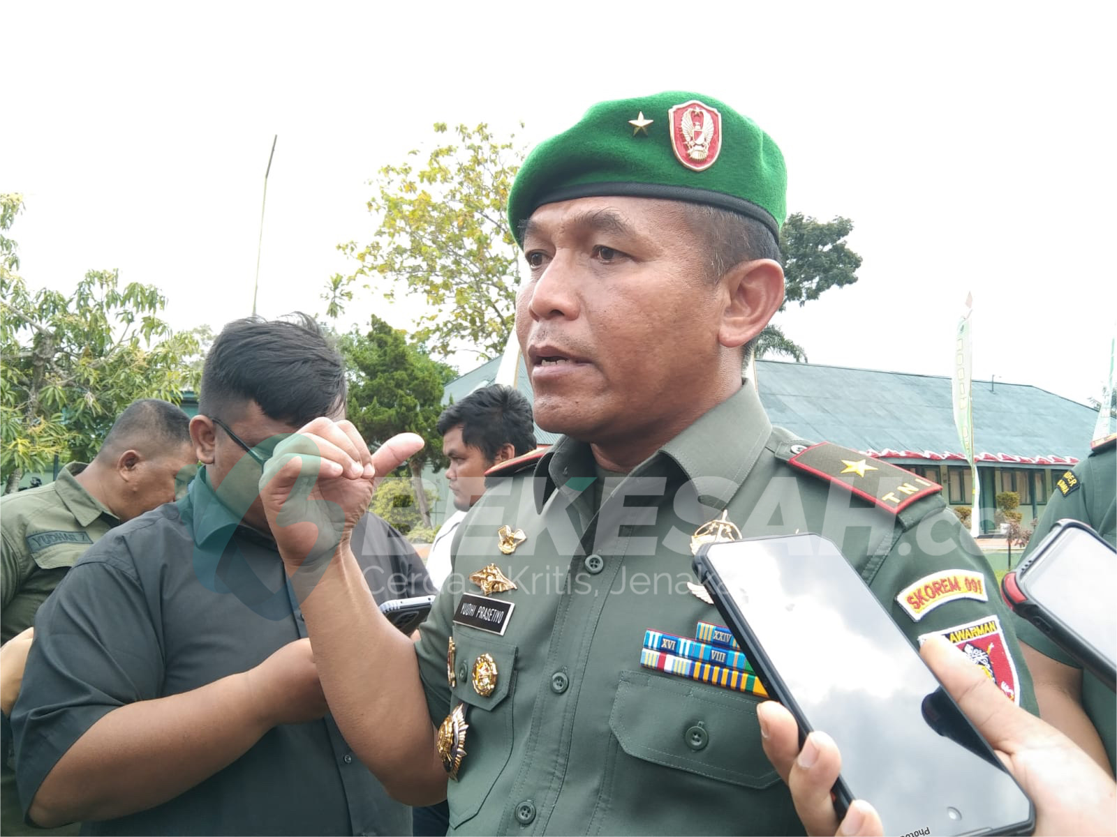 Jelang Pemilu 2024, Danrem 091 Ingatkan TNI di Bontang Netral