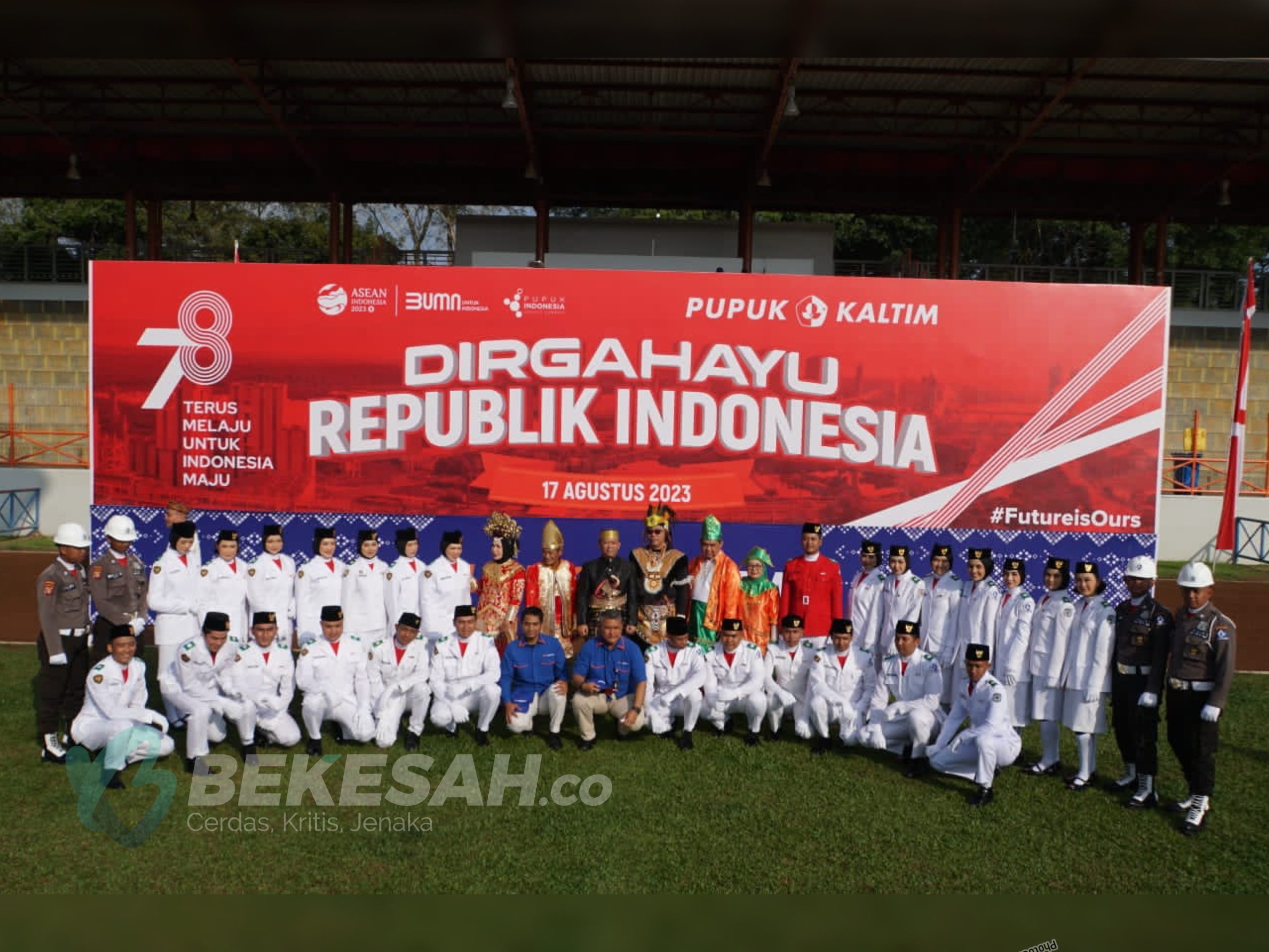 Keren!! Purna Paskibraka Indonesia Bontang Dipercaya Latih Tim Paskibra PKT
