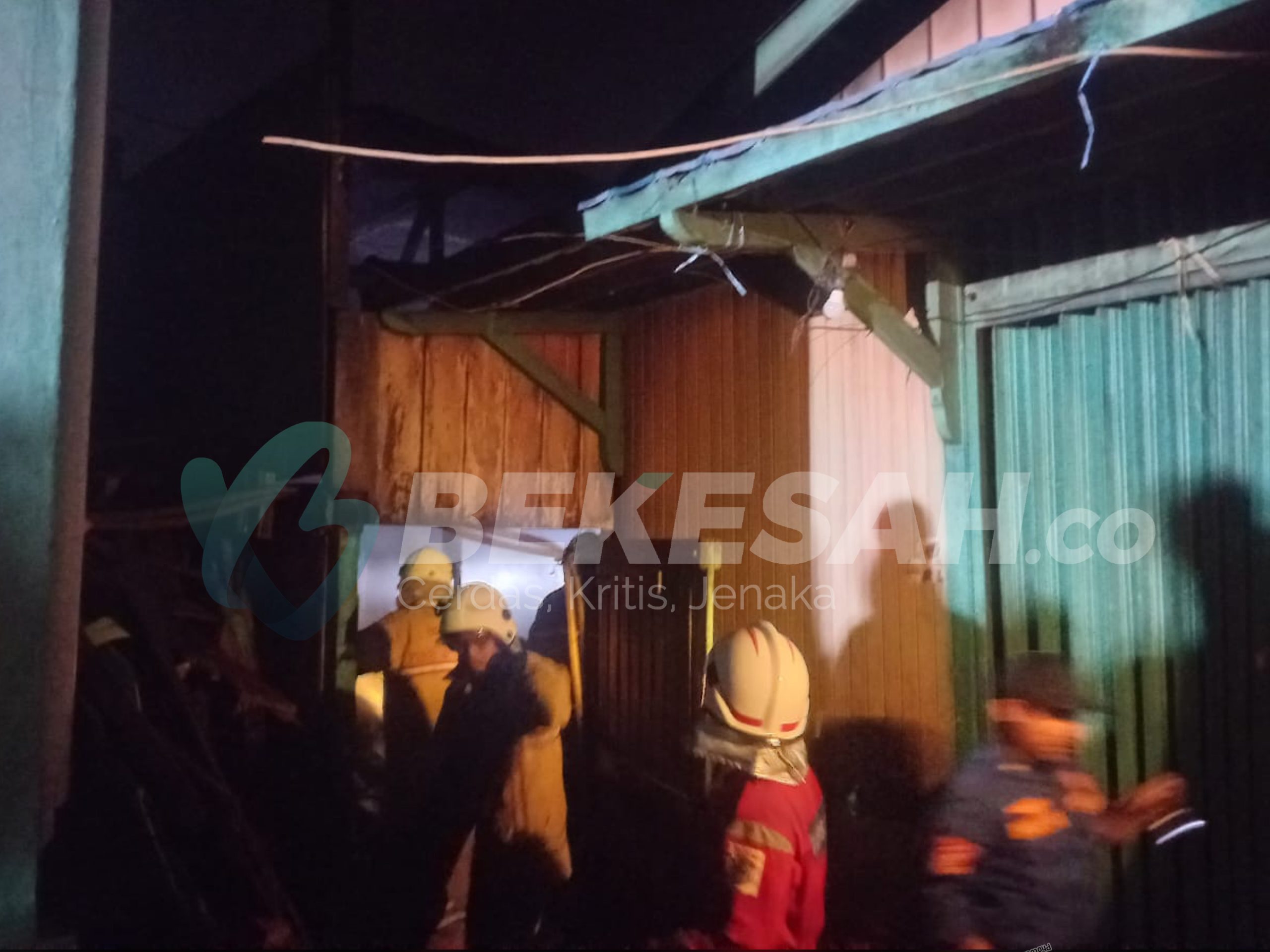 Pabrik Tahu di Guntung Nyaris Dilalap Si Jago Merah