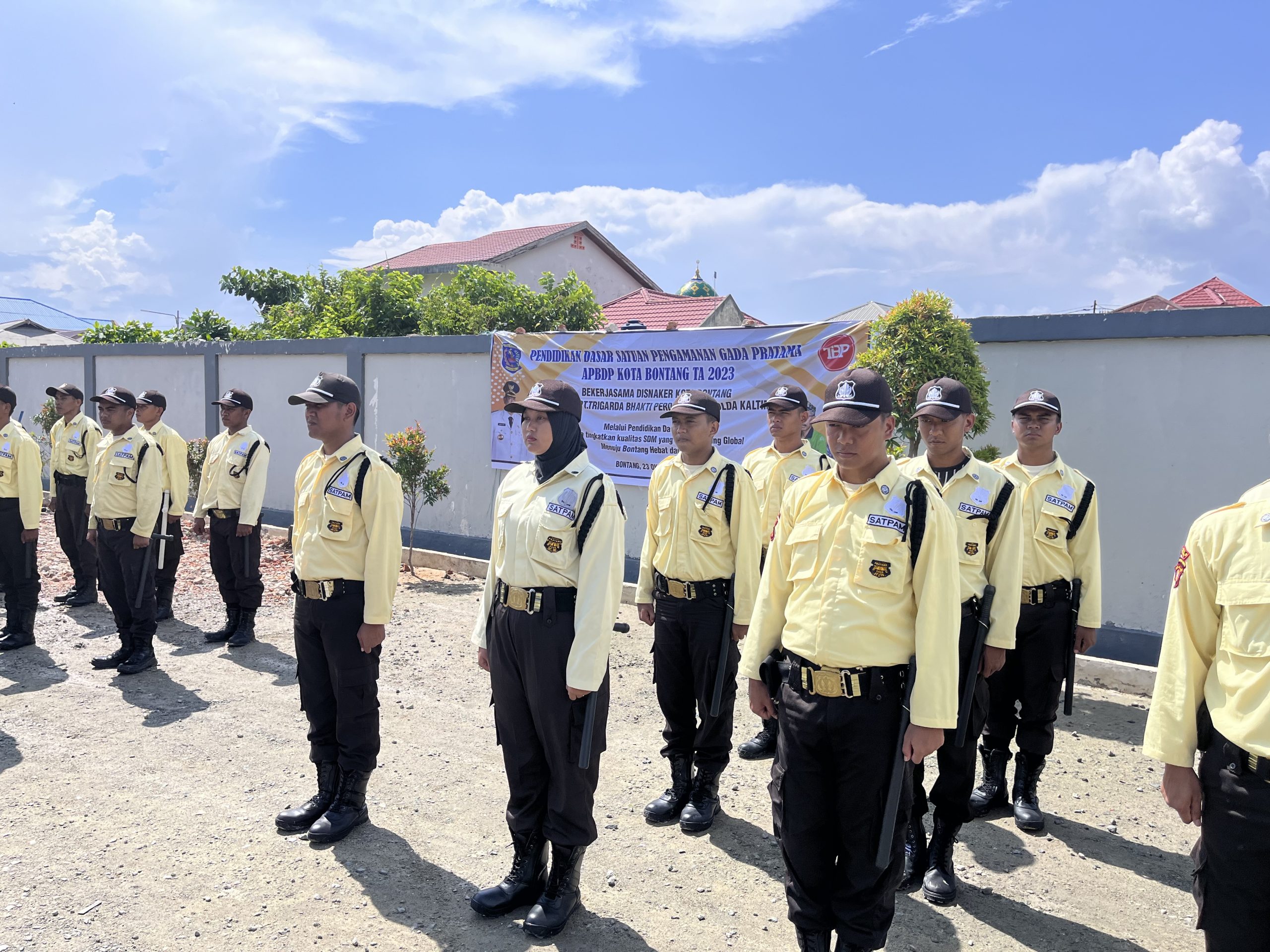 58 Peserta Pelatihan Satpam Kolaborasi Disnaker Bontang dan PT Trigarda Bakti Perdana Dinyatakan Lulus