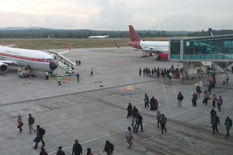 Arus penumpang di Bandara APT Pranoto Meningkat  Jelang Nataru