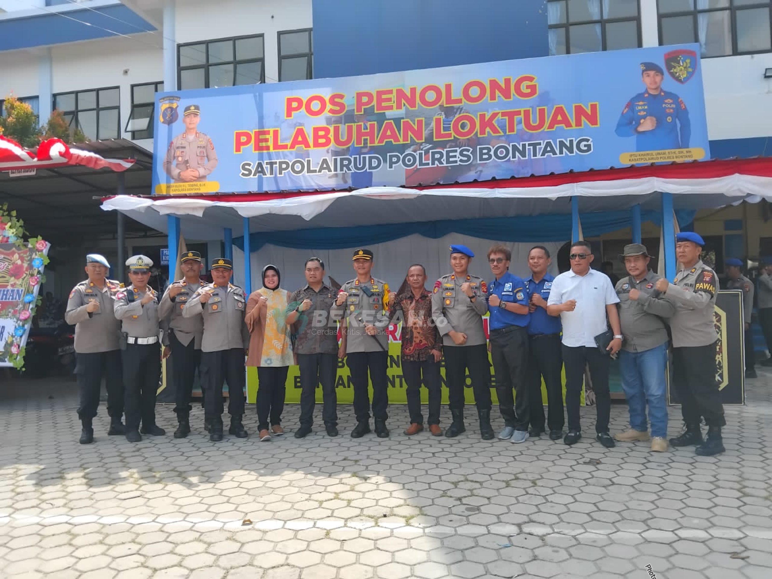 Kapolres Bontang Launching Pos Penolong Pelabuhan Loktuan, Ini Fungsinya