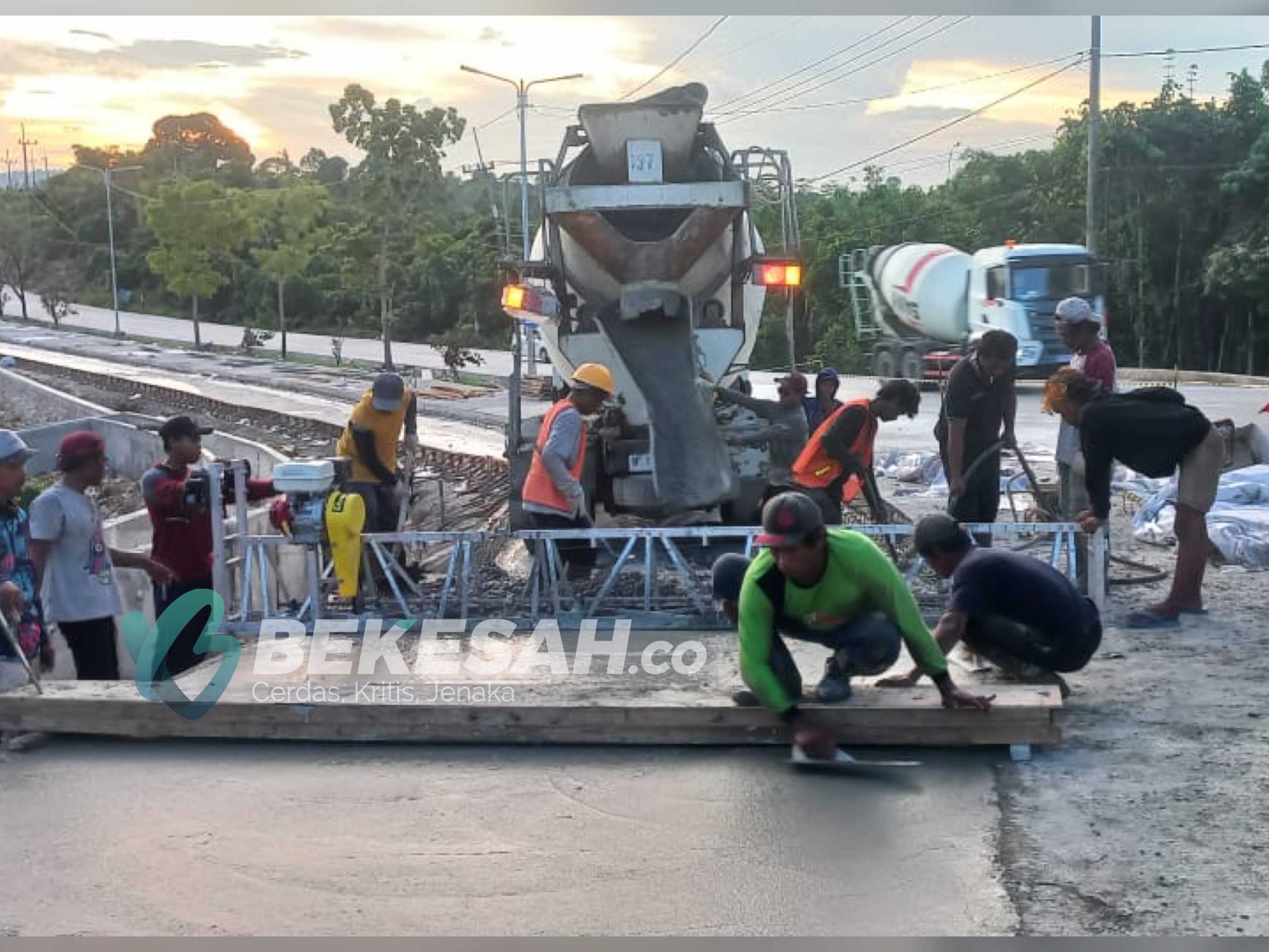 Program Penanganan Banjir dan Peningkatan Jalan  Pemkot Bontang Berdayakan Tenaga Kerja Lokal