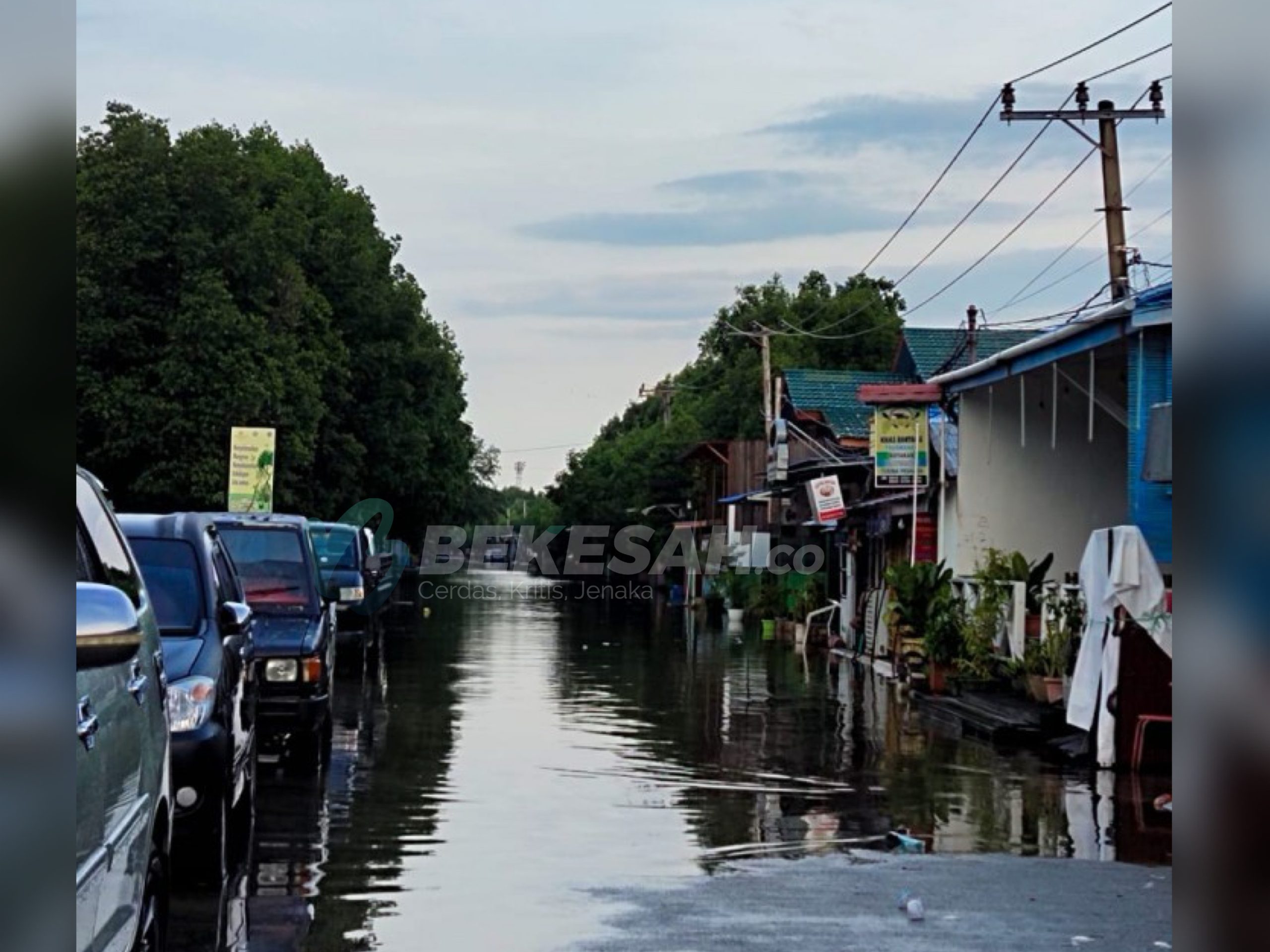 Dinas PUPRK Bontang Belum Dapat Respons Tangani Banjir Rob Bontang Kuala